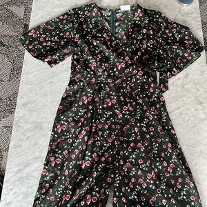 Floral Wrap Jumpsuit